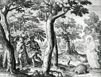 Adam et Ève se cachant du Seigneur, planche 3 de 